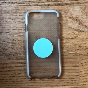 Apple iPhone 6/6s/7 Tech21 case with Popsocket